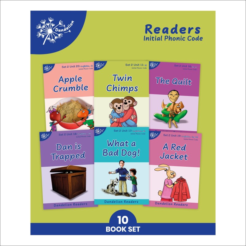 Phonic Books Dandelion Readers Set 2 Units 11-20 (10 Books)