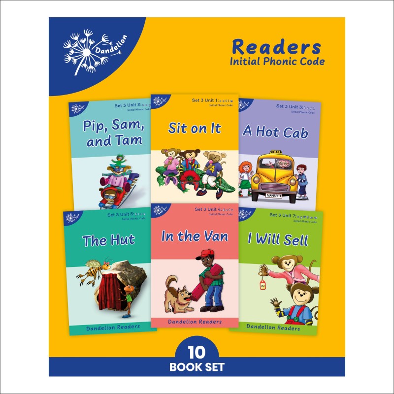 Phonic Books Dandelion Readers Set 3 Units 1-10 (10 Books)