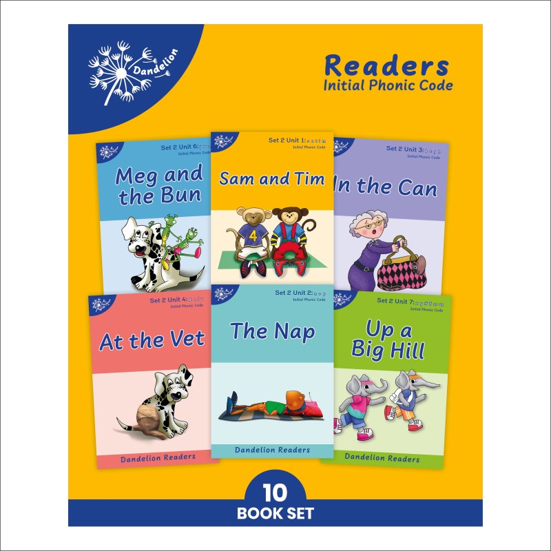 Phonic Books Dandelion Readers Set 2 Units 1-10 (10 Books)