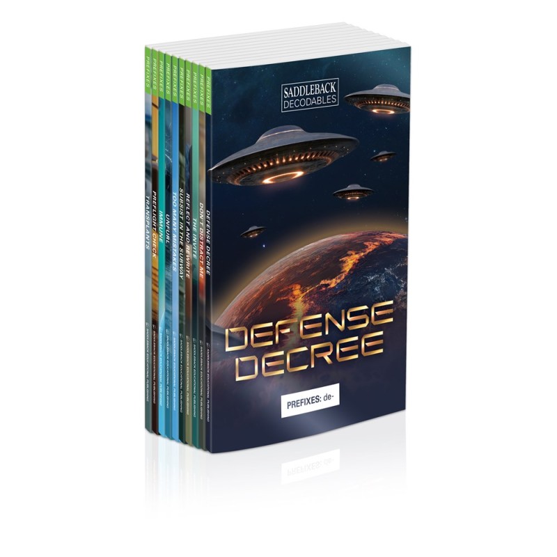 Phonics Decodable Readers - Prefixes (1 each of 10 titles)