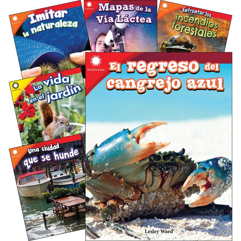 Smithsonian Informational Text: The Natural World Spanish Grades 2-3: 6-Book Set