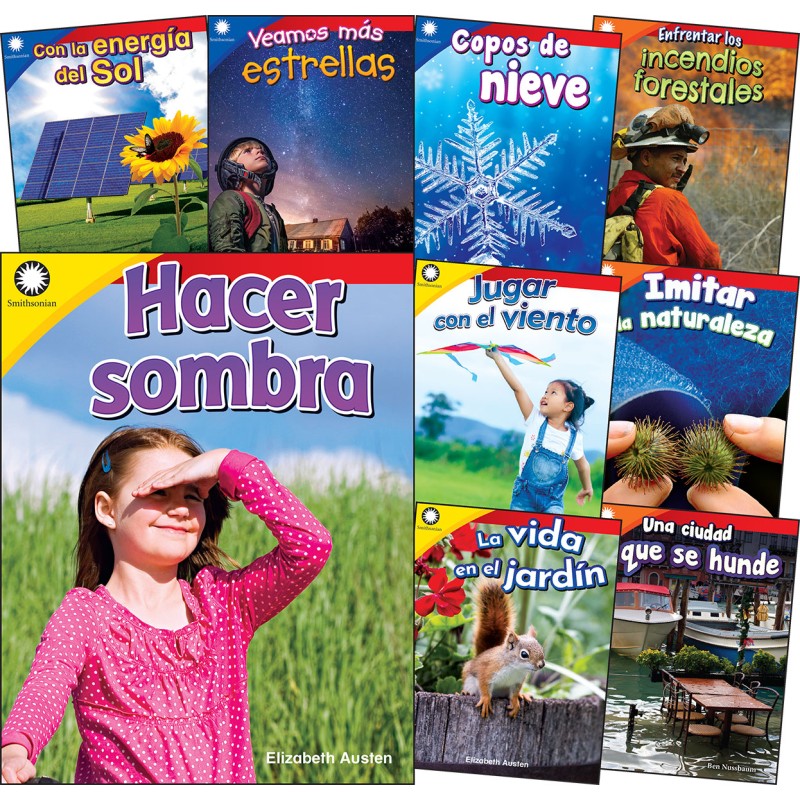 Smithsonian Informational Text: The Natural World Spanish Grades K-2: 9-Book Set