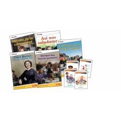 iCivics Spanish Grade K: Community & Social Awareness 5-Book Set + Game Cards