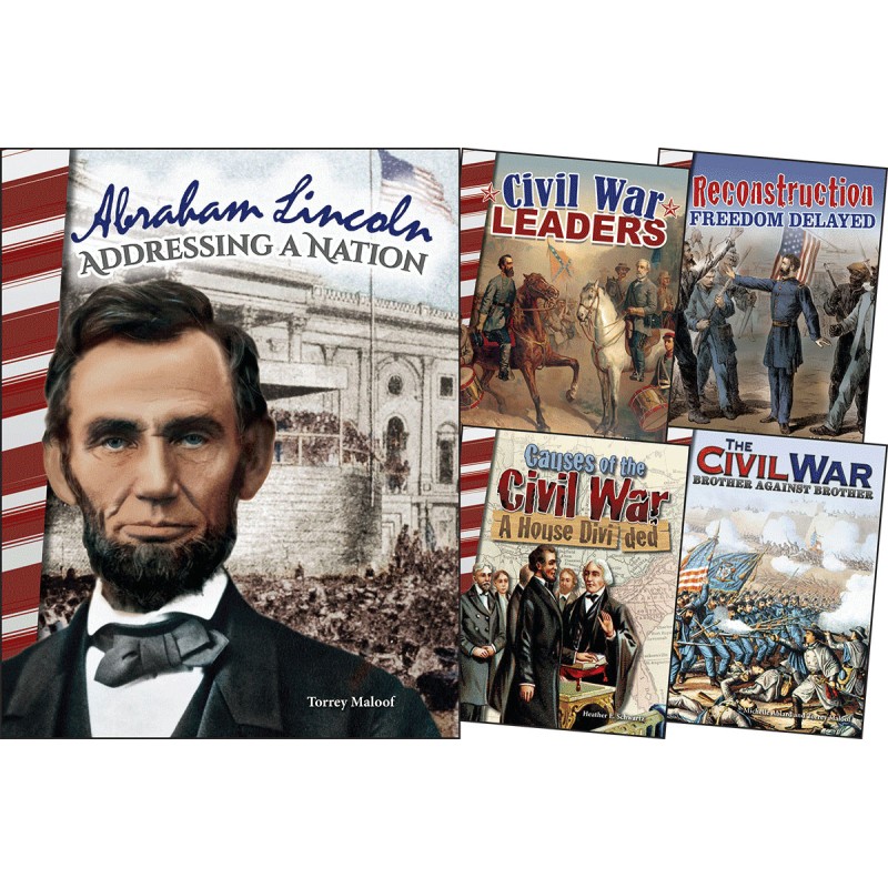 Civil War & Reconstruction Grades 4+: 5-Book Set