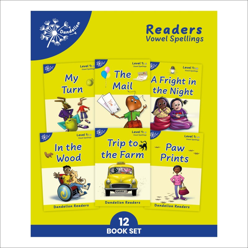 Phonics Dandelion Readers, Vowel Spellings- Level 1